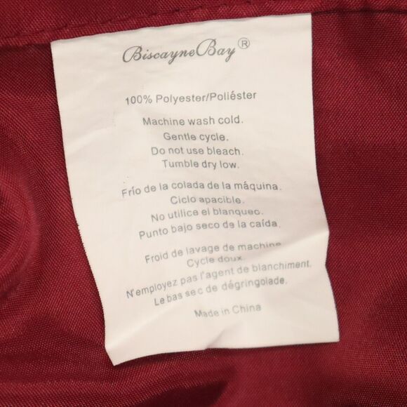 Biscayne Bay Burgundy Shower Curtain NEW - Picture 2 of 7